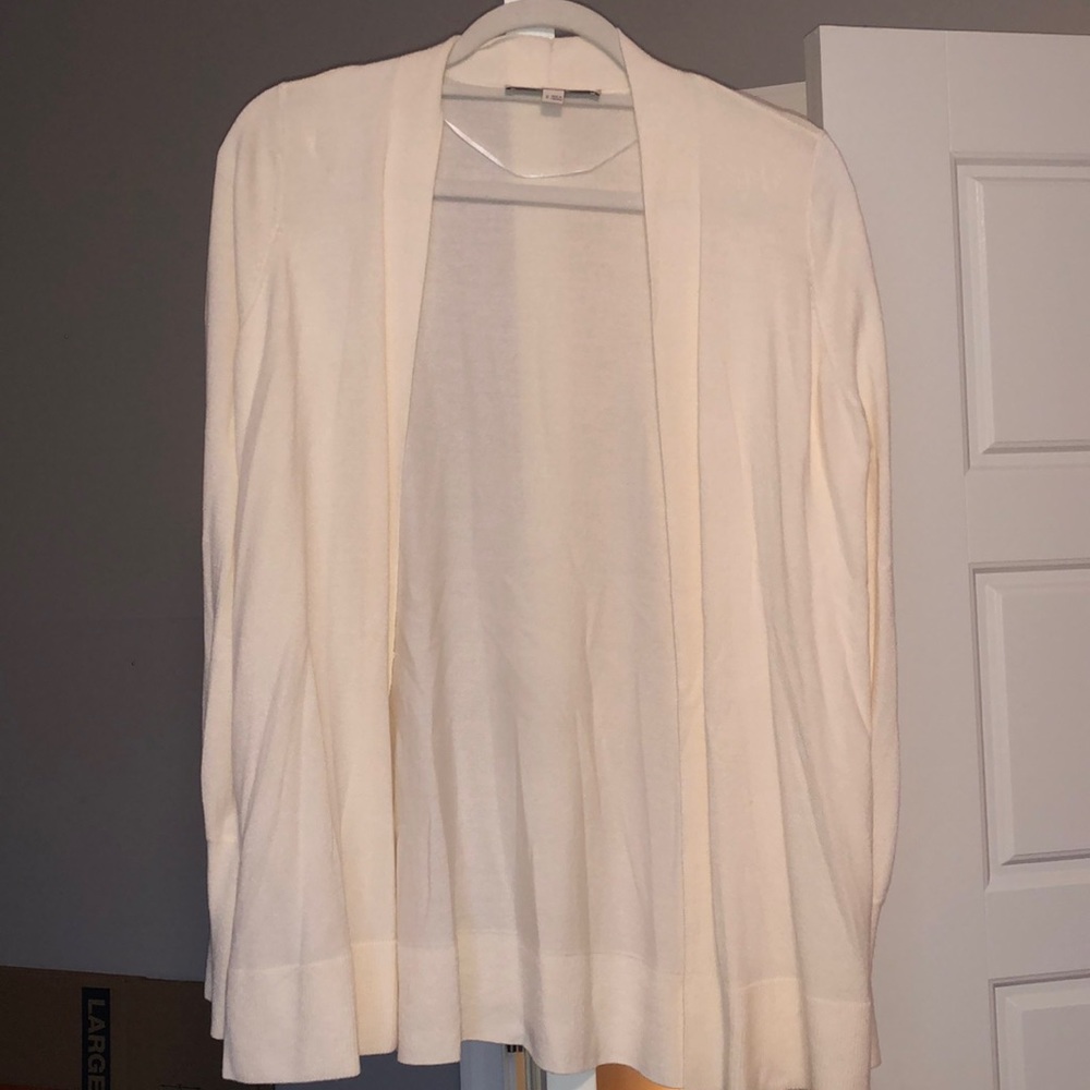 LOFT cream cardigan